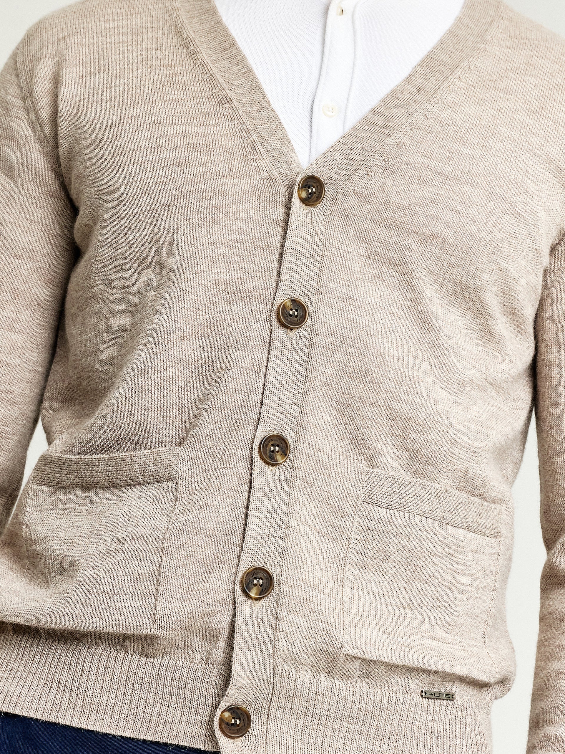 Antony Cardigan Baby Alpaca Color Polvo - Image 5