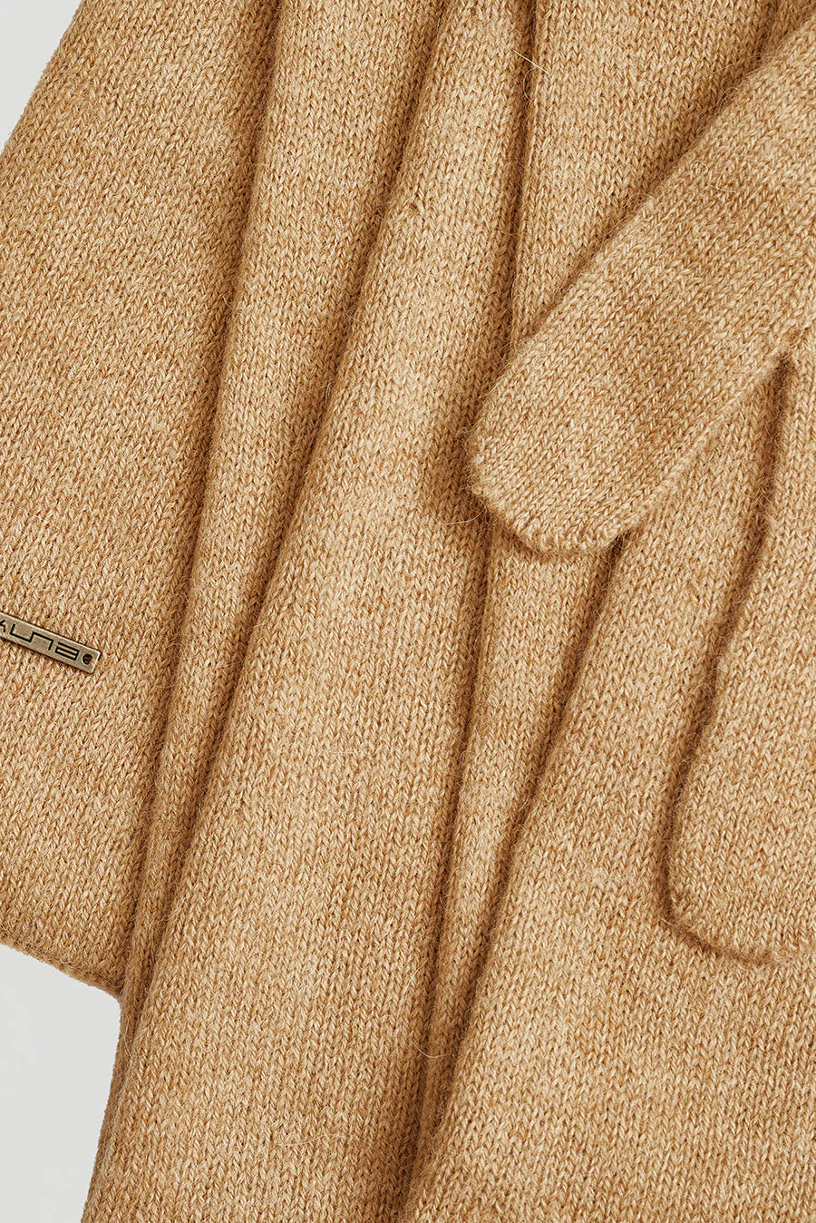 Witty Scarf Baby Alpaca Color Chanterelle & Nomad - Image 6