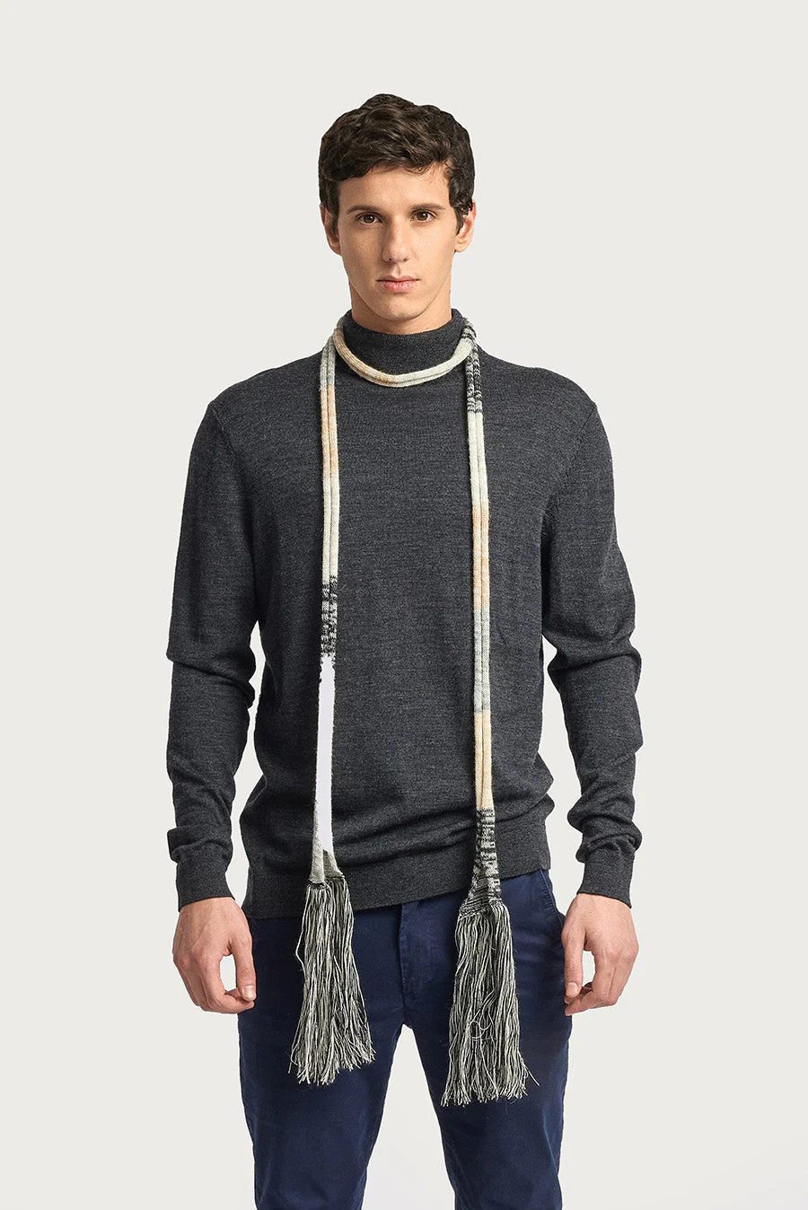 Woirel Scarf Baby Alpaca Color Black - Image 4