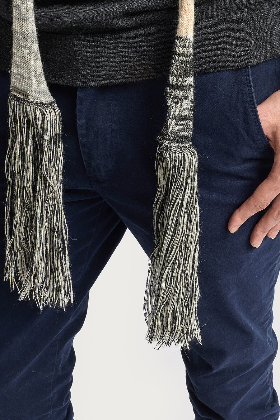 Woirel Scarf Baby Alpaca Color Black - Image 5