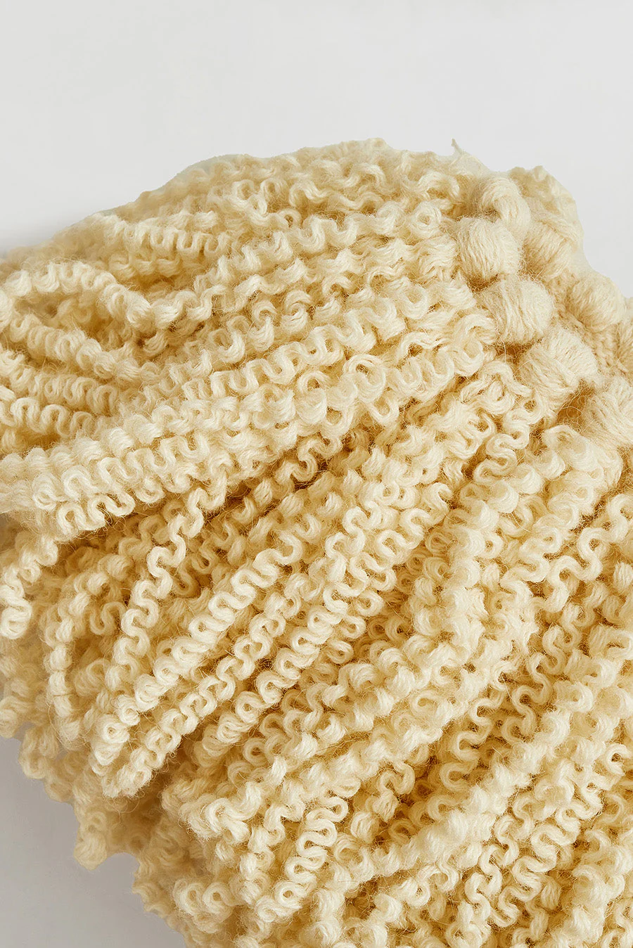 Would Scarf Baby Alpaca Color Ecru - Image 4