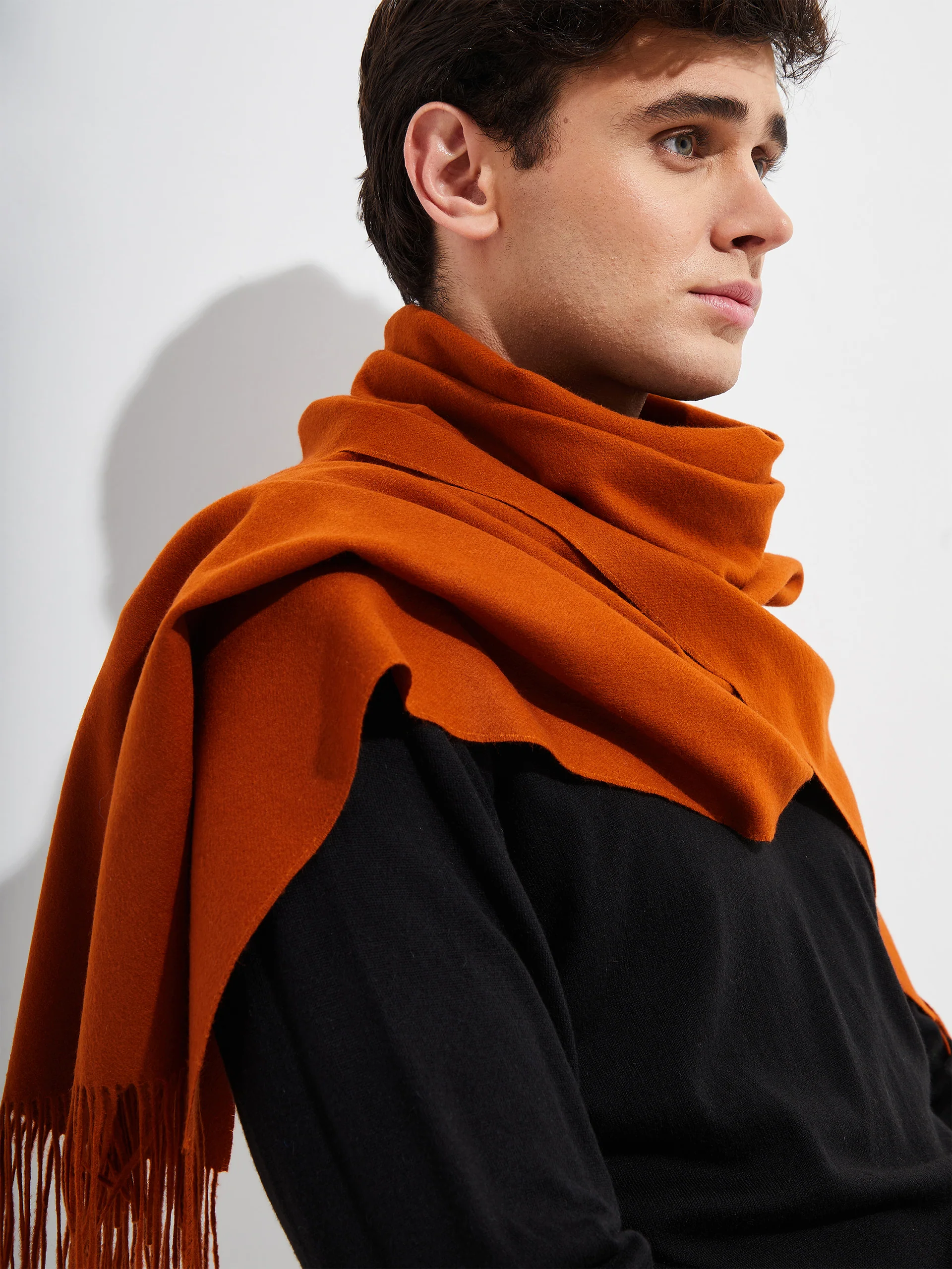 Bellinzona Shawl Vicuña Color Naranja - Image 5