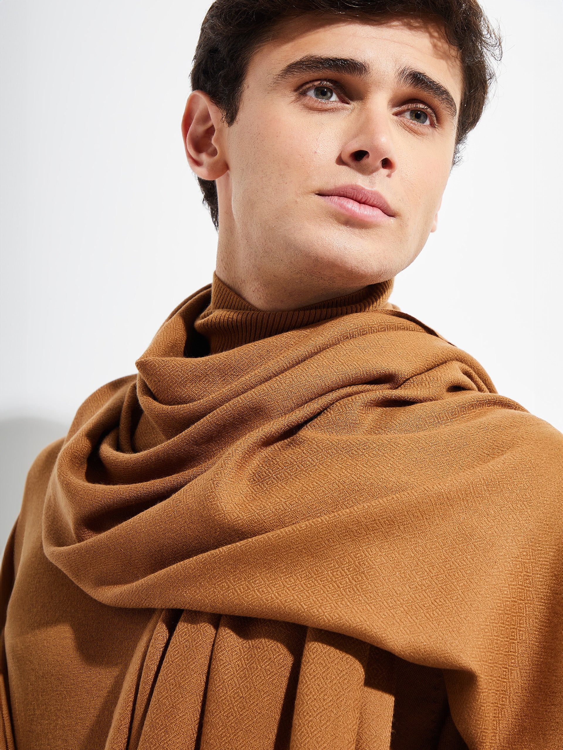 Bellinzona Shawl Vicuña Color Camel - Image 5