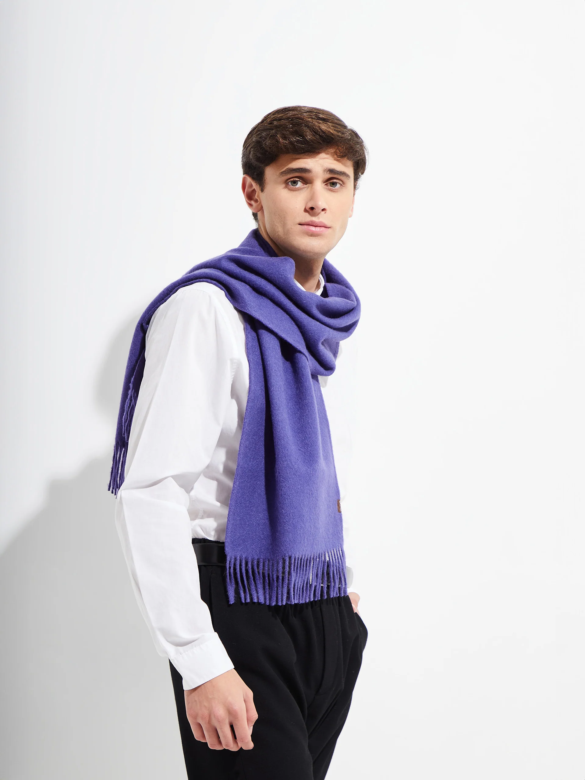 Jamas Scarf Royal Alpaca Color Purple - Image 4