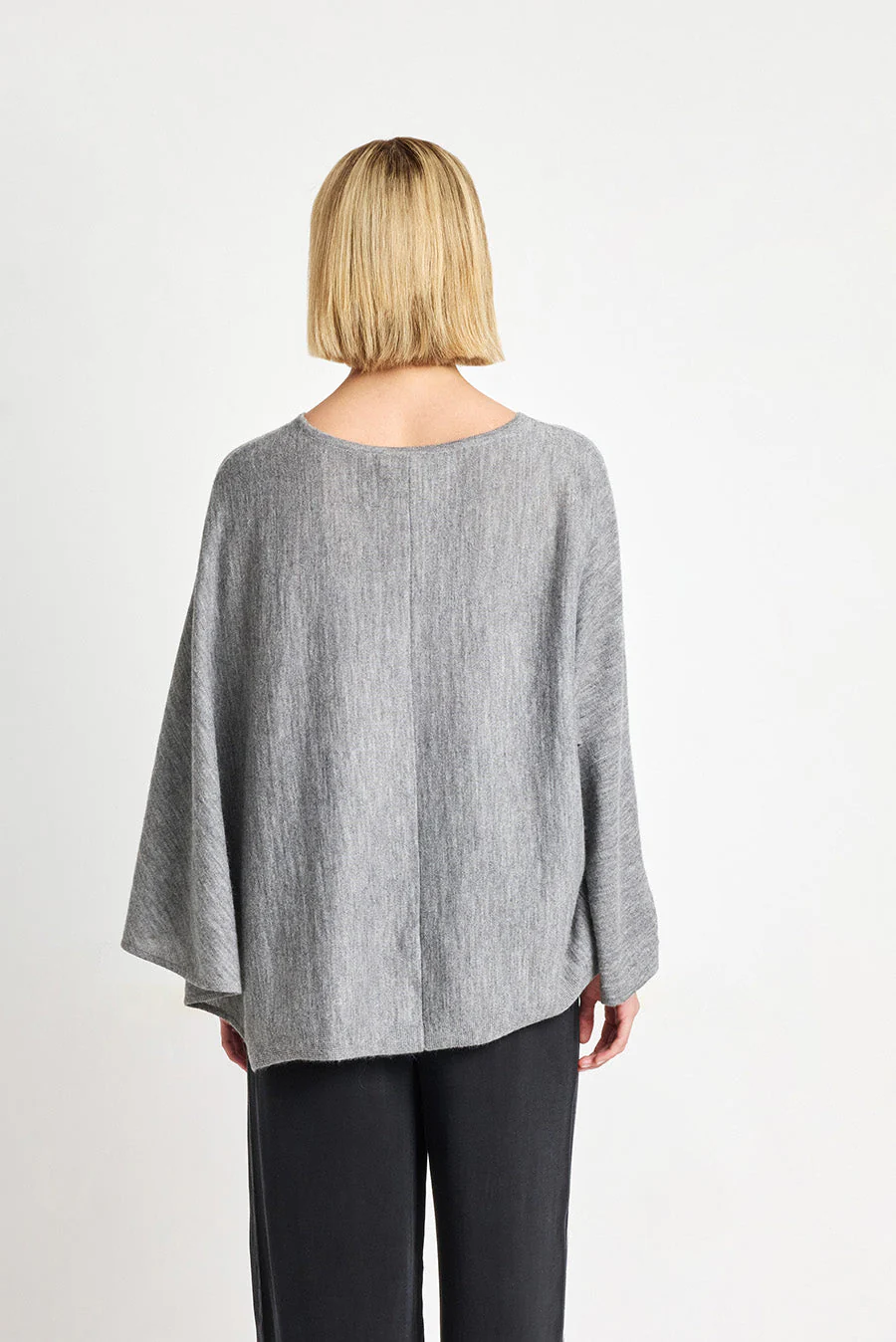 Wimar Poncho Baby Alpaca Color Nuage - Image 3