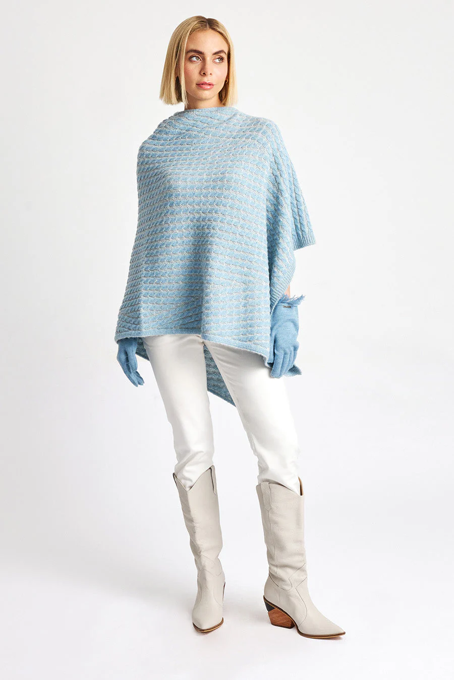 Wonder Poncho Baby Alpaca Color Dream & Penguin - Image 4