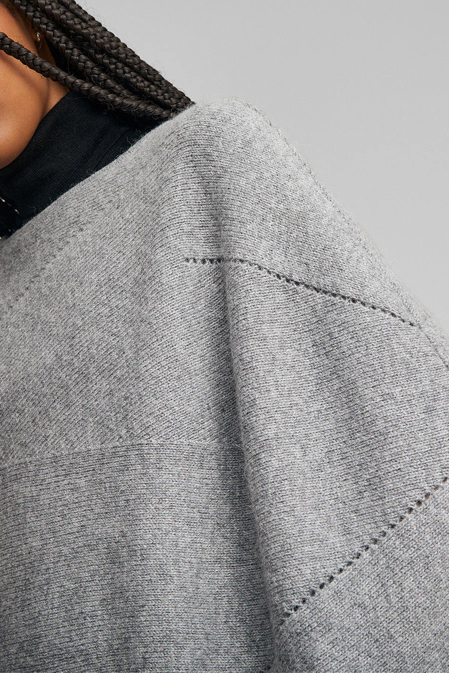 Wonderland Poncho Baby Alpaca Color Nuage - Image 5