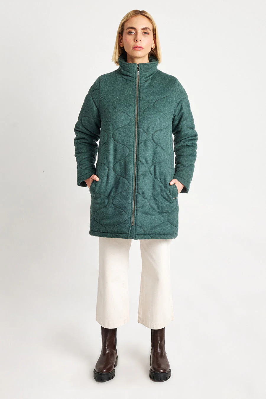 Woody Coat Baby Alpaca Color Bosque - Image 4