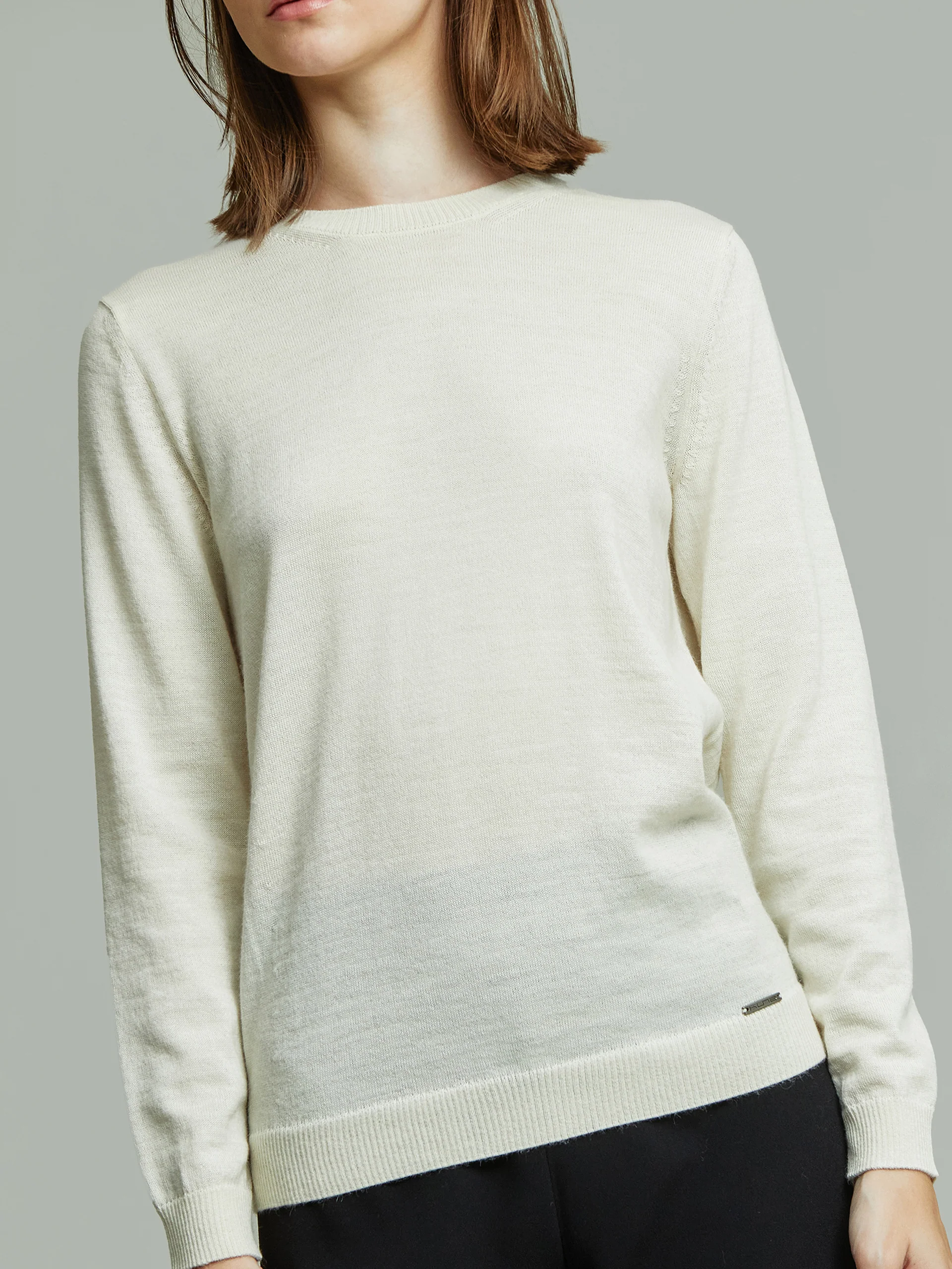 Alexia Sweater Baby Alpaca Color Ecru - Image 5