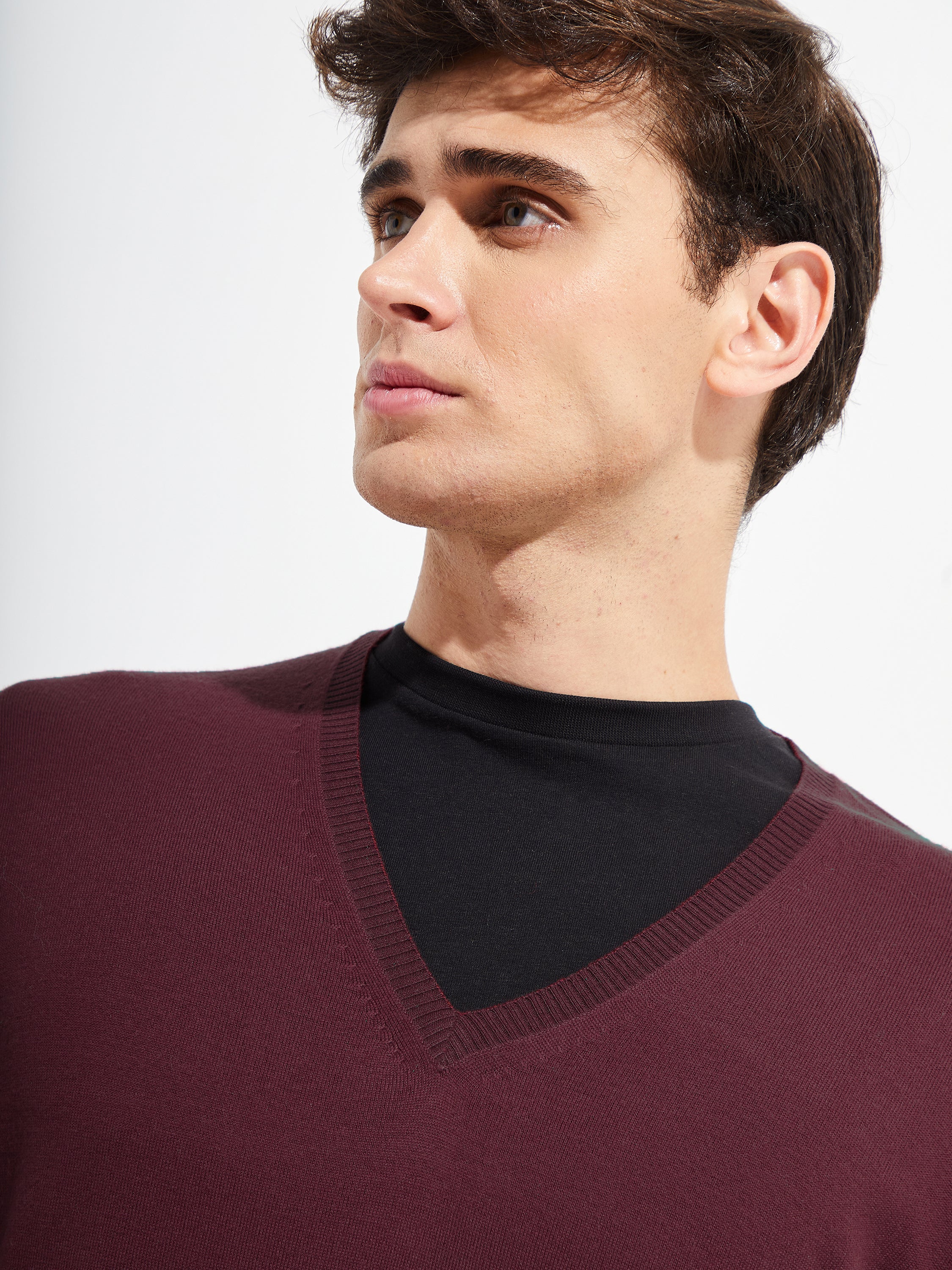 Brian Sweater Vicuña Color Burdeo - Image 5