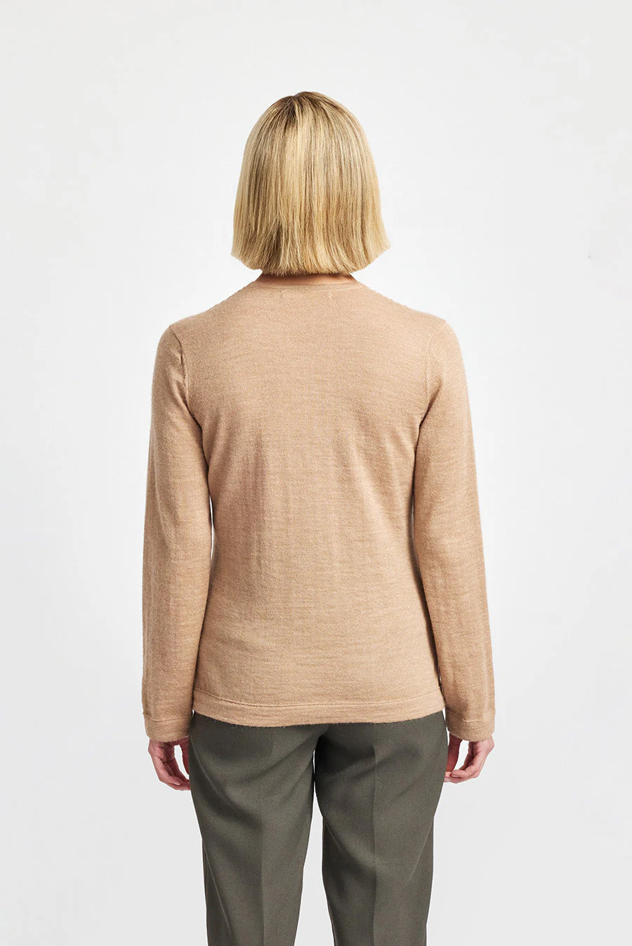 Whatever V Sweater Baby Alpaca Color Chanterelle - Image 3