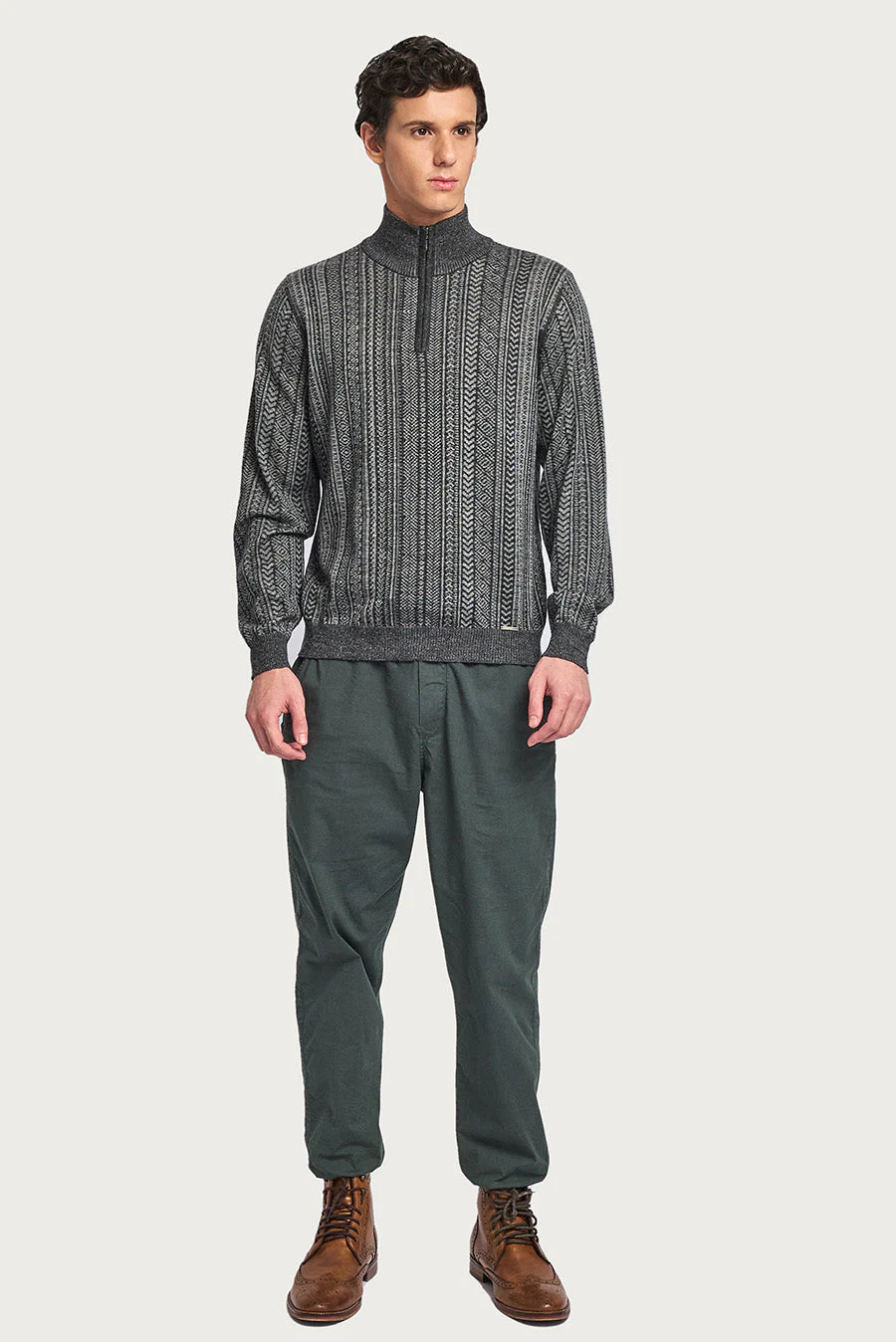 Wilbert Sweater Baby Alpaca Color Antracite - Image 4