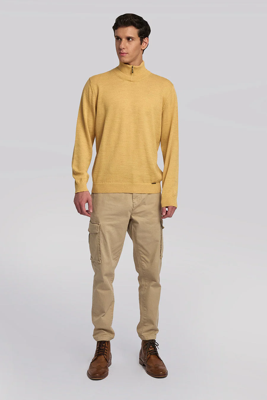 William Sweater Baby Alpaca Color Amarelo - Image 4