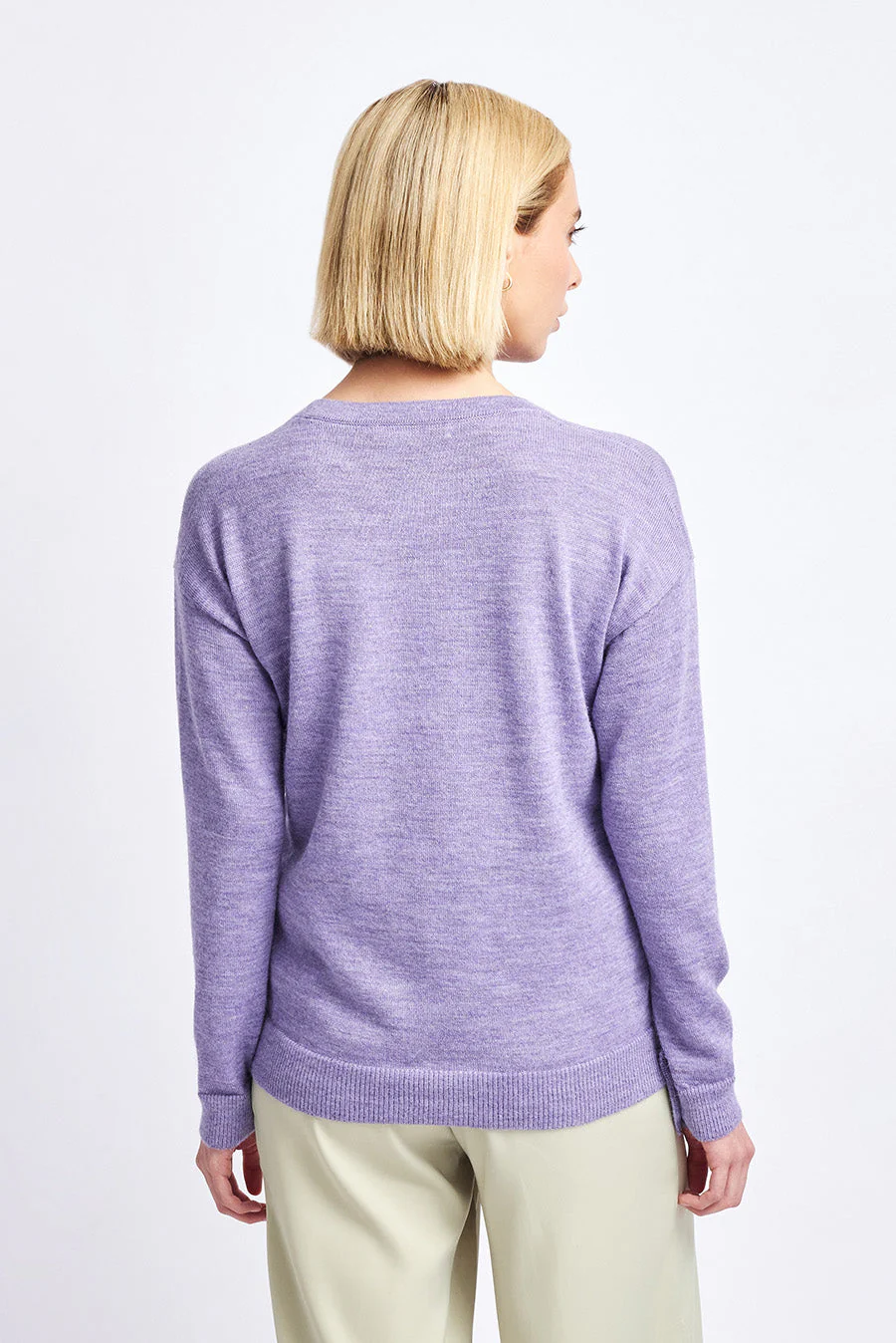 Winnie Sweater Baby Alpaca Color Orchid - Image 3