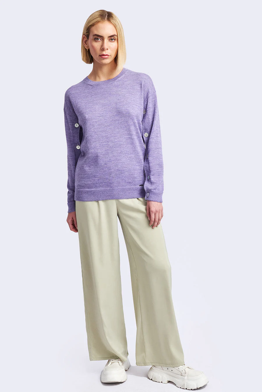 Winnie Sweater Baby Alpaca Color Orchid - Image 4