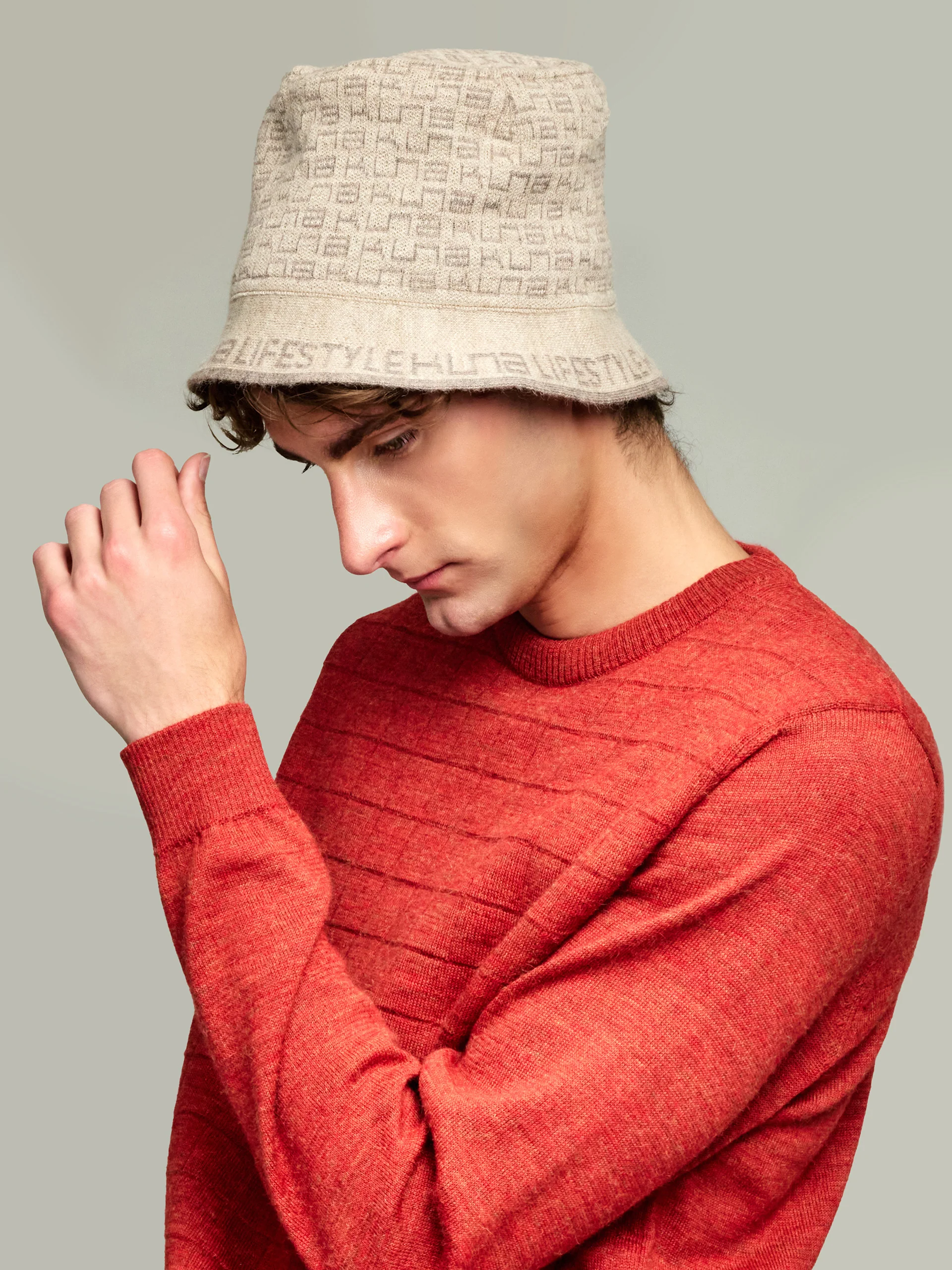 Yarita Hat Baby Alpaca Color Beige - Image 4