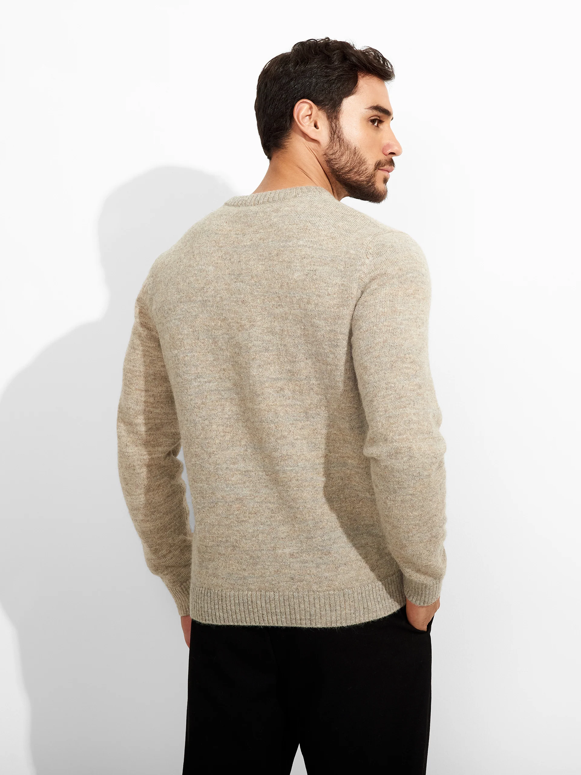 Zoe Sweater Baby Alpaca Color Beige - Image 3