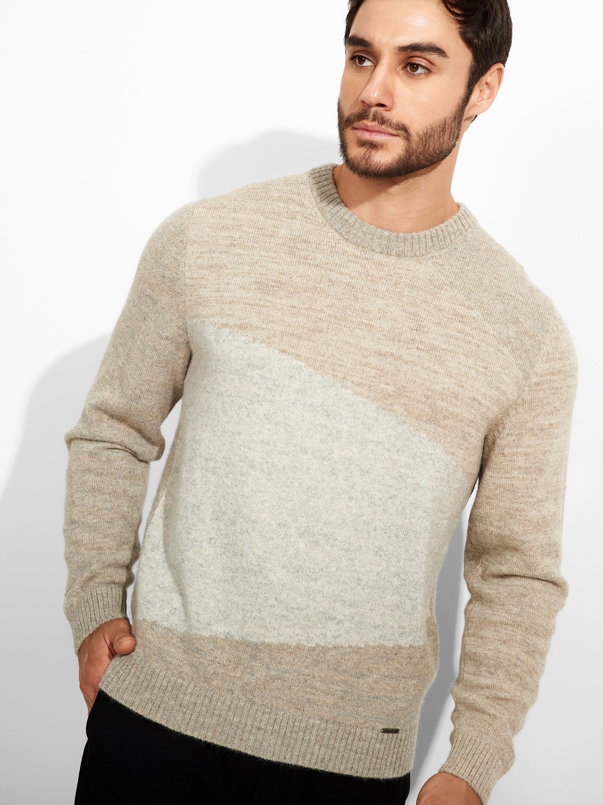 Zoe Sweater Baby Alpaca Color Beige - Image 5