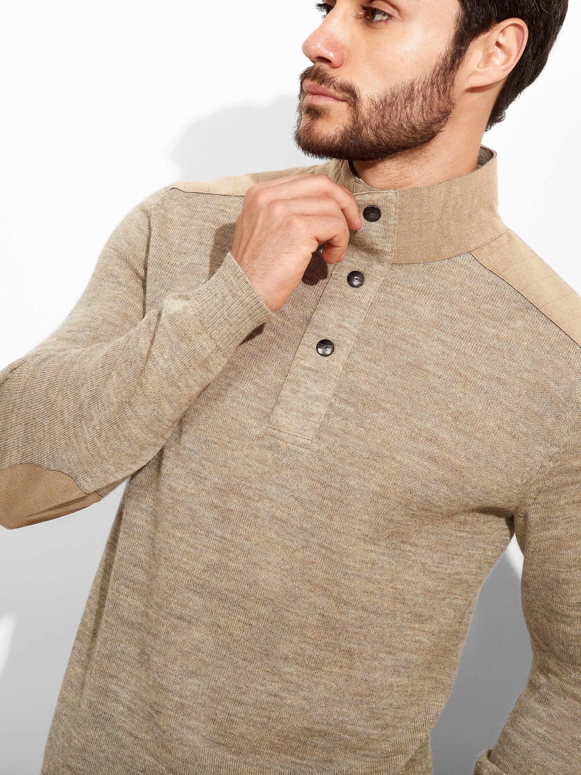 Zorba Sweater Baby Alpaca Color Beige - Image 5