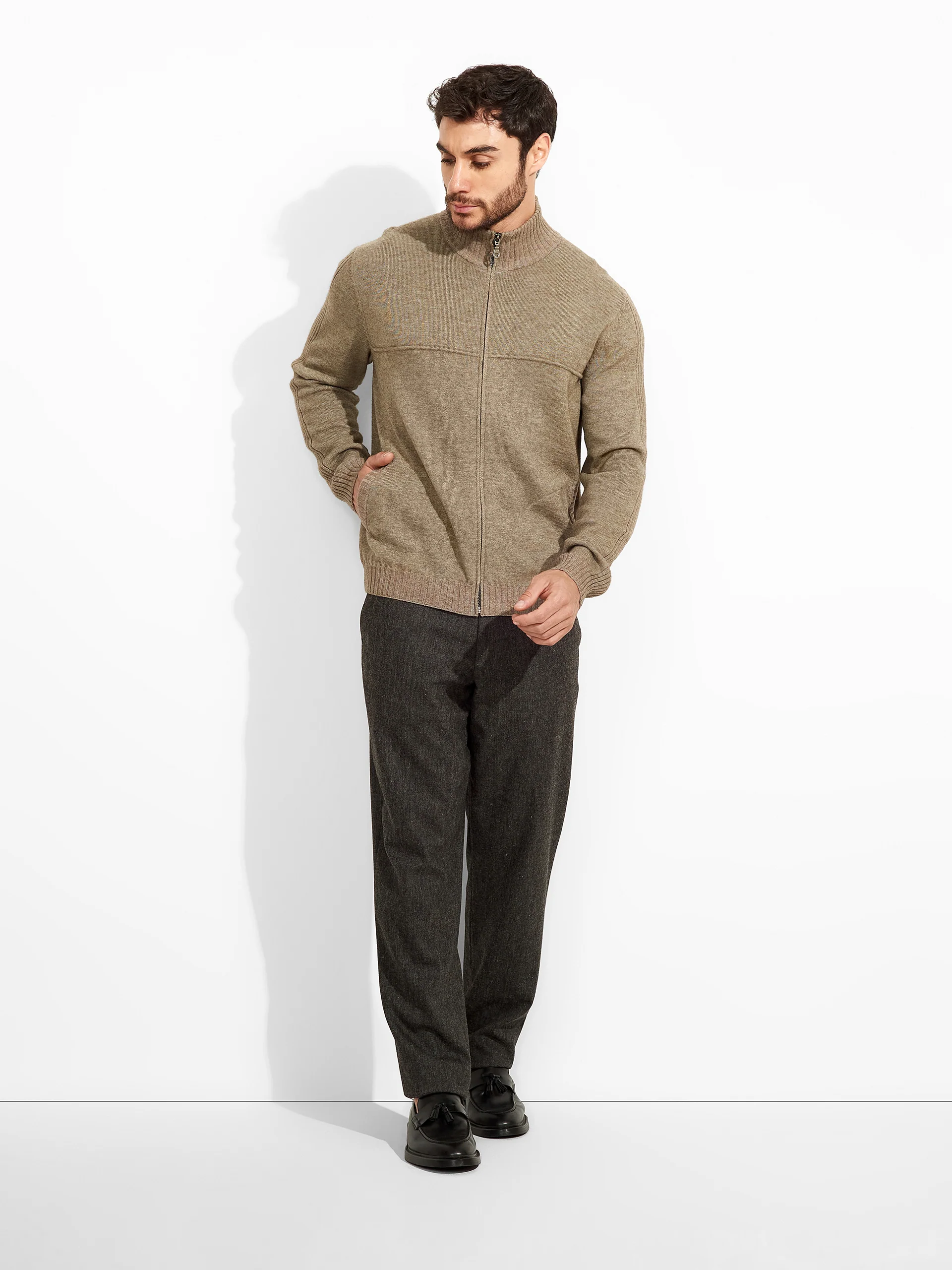 Zucchero Cardigan Cotton Color Beige - Image 4